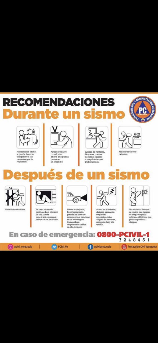 afeolacruz's tweet photo. Recomendaciones antes y después de un sismo. https://t.co/Gwi5XvPXhk