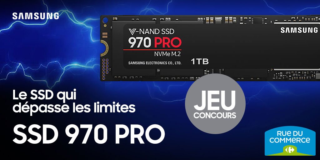 rueducommerce's tweet photo. [#JeuConcours] Tentez de remporter un #SDD 970 PRO 1 To de @SamsungFR ➡https://t.co/OYHGewRLHn

➡Pour participer #RT+ #Follow 
➡TAS : Le 07/01 à 10H https://t.co/5vJvUMAsTq