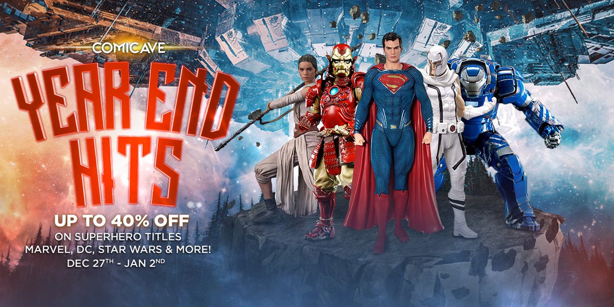“Year End Hits” 2nd Week is here! Grab this chance and save up to 40% on Superhero titles. Buy your favorite premium collectibles at our guaranteed low prices this holiday season. Visit us at Dubai Outlet Mall or shop online at  store.comicave.com/superheroes.ht…

#ComicaveYearEndHits