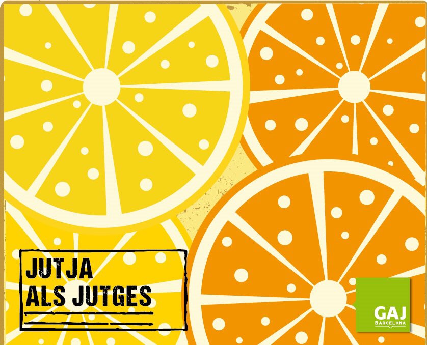 ICABarcelona's tweet photo. Obertes les votacions al Premis Taronja i Llimona. Quin és el jutjat que millor ha treballat durant l’any? Quin jutjat necessita millorar? Opina i vine a conèixer als/les jutges! El 17 #gener 2019 Gala de lliurament de Premis. cc @GAJBarcelona Informa’t: https://t.co/umw4VpUFmI https://t.co/7kaPxAvl2Q