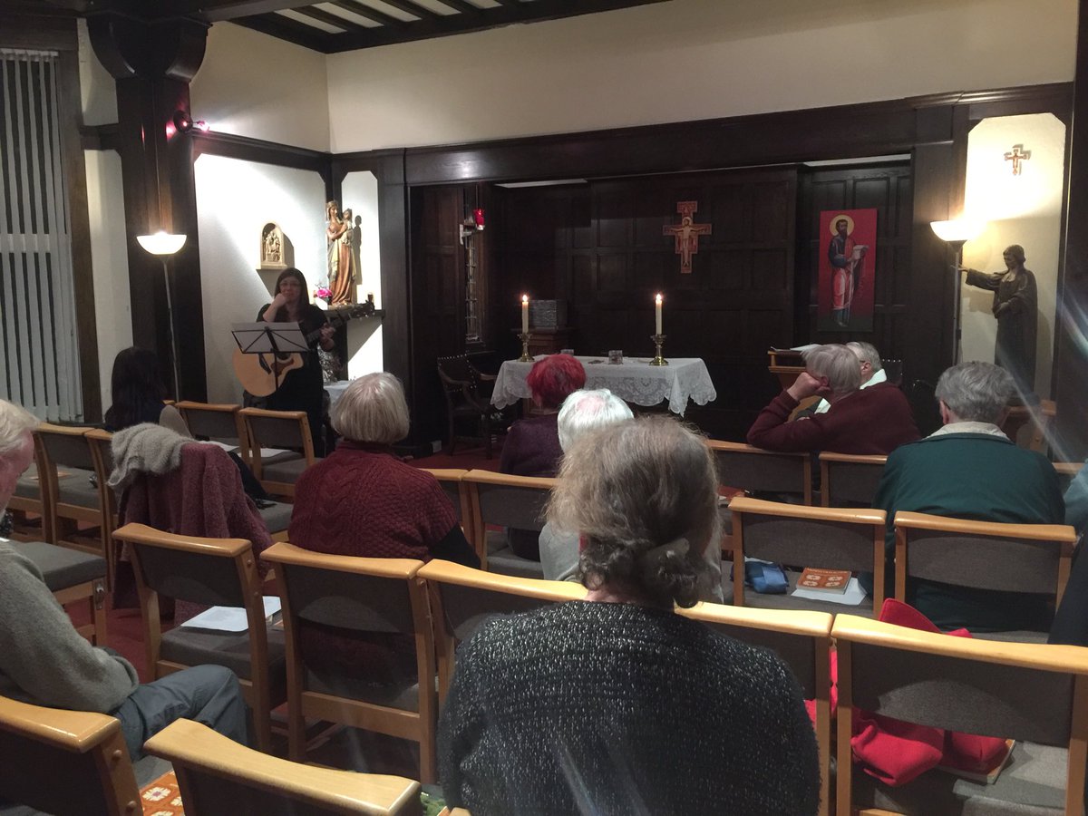 SandymountHouse's tweet photo. A beautiful evening  of Carols based on the Joyful Mysteries led by Catholic Singer / Songwriter ⁦@jowallacemusic⁩ https://t.co/Vejpxhz6gQ