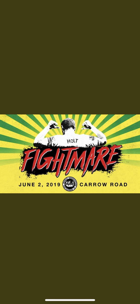 #Fightmare3 is coming June 2nd 2019 to #Carrowroad with one of the headlines begin the <a href="/NorwichCityFC/">Norwich City FC</a>  legend <a href="/Grantholt31/">Grant Holt</a> plus much much more!! #FightingWithMyFamily  #grantholtwawfightmare #WAWwrestling