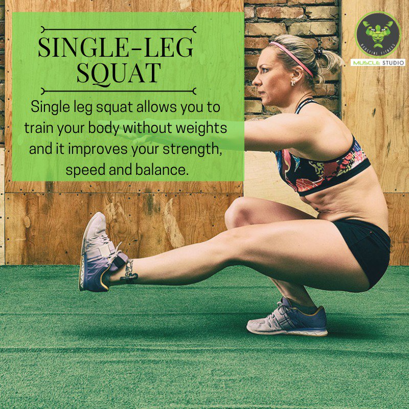 muscle_studio's tweet photo. Performing squats as a part of your weekly exercise routine can help keep your quadriceps, hamstrings and glutes strong. One-legged squats can promote better balance, coordination and speed for running and other athletic activities.

Join #Musclestudiovashi for the best results! https://t.co/LxUvUv8iCI
