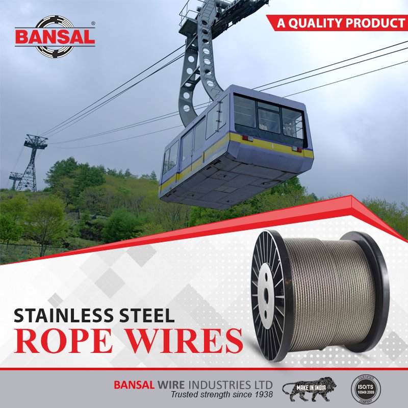 BansalWire's tweet photo. We offer quality stainless steel wires for Steel Ropes. The High Tensile Strength of the rope wires makes them suitable for critical industrial applications.
#GalvanizedWires #CableArmouring #RopeWire
#StainlessSteel #WeldingWires #BrightBars #BraidingHoses #ScrubberWires https://t.co/l4sgAWw2F4