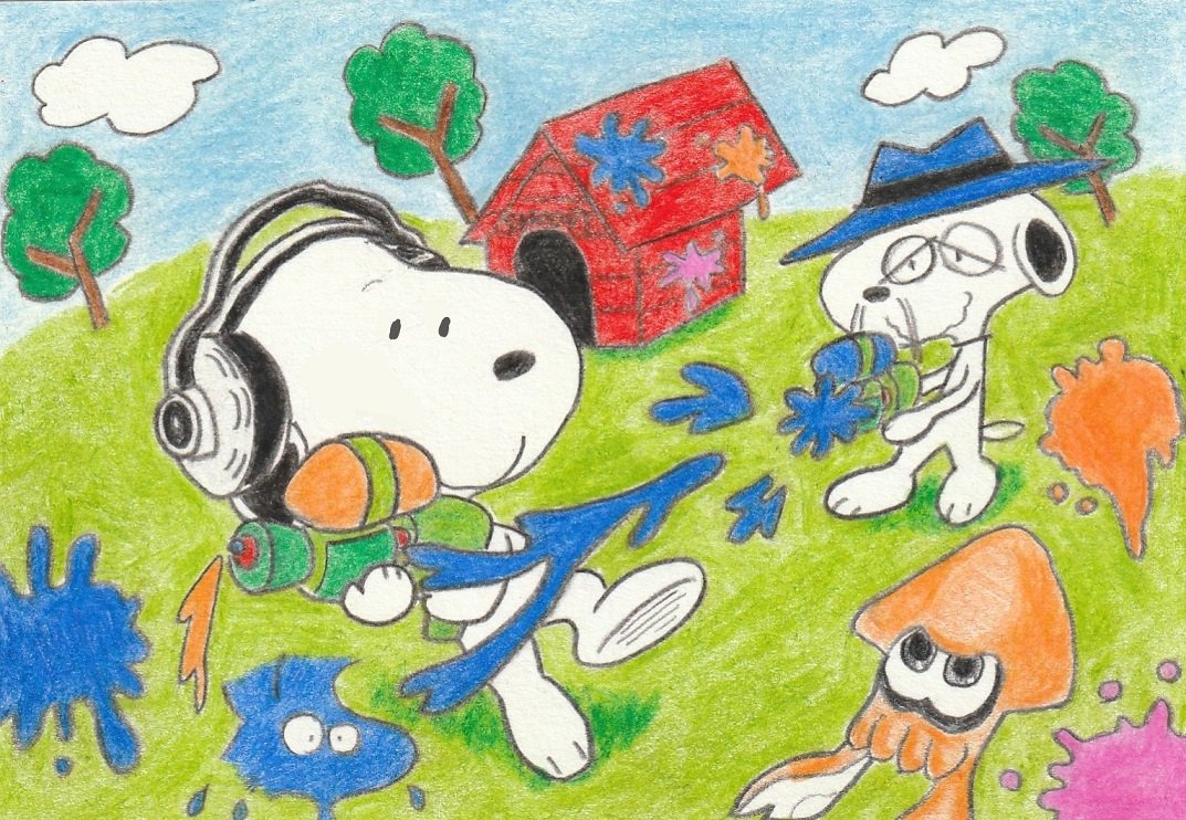 Sima イラスト スヌーピー スプラトゥーン Illustration Snoopy