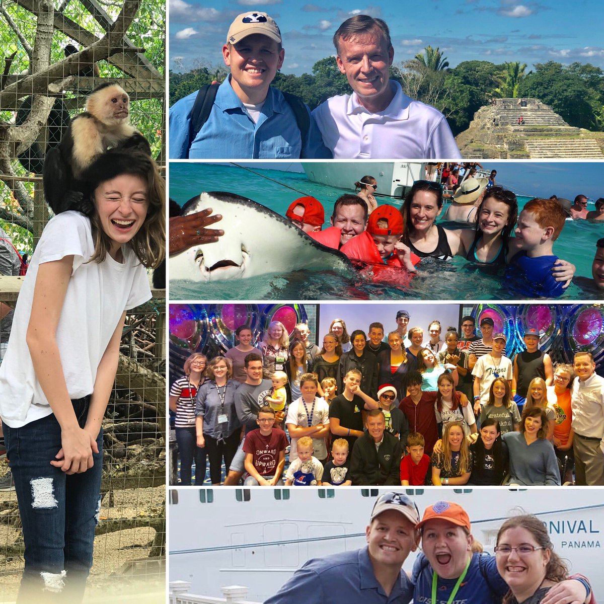 hankrsmith's tweet photo. John, Meg, and I took our families on the Keep on Rollin Cruise last week. We had 200 new friends join us for seminars, excursions, and games. Thank you to everyone who came! Let’s do it again in a couple of years! #BountifulTravel #KeepOnRollin #JumpingTurtle https://t.co/3rOqrEGONY