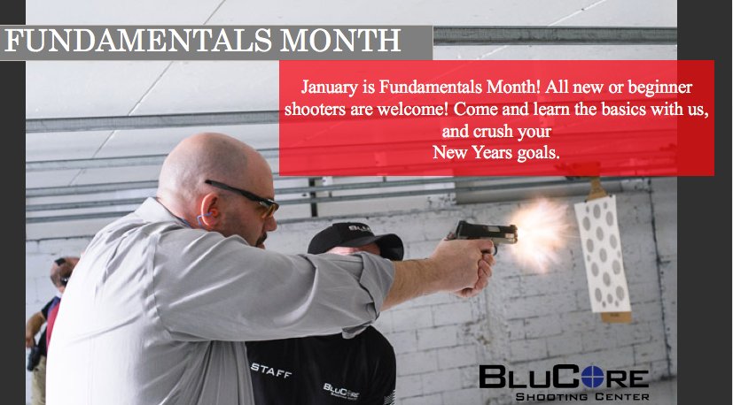 BluCoreShooting's tweet image. January is Fundamentals Month! Our training calendar is filled with fundamental level courses to help you learn the basics and become a better shooter. 
Sign up online at blucore.com! 
#blucoreshootingcenter #blucore #bcsc #basicfundamentals