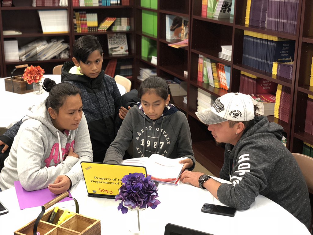 IS291RolandHay1's tweet photo. Our families and staff members worked hard towards completing 2019-2020 High School Applications. We are now all complete! 8th graders are officially college bound, but first stop #highschool. Challenge. Support. Accelerate. https://t.co/DWJlyFXGTi