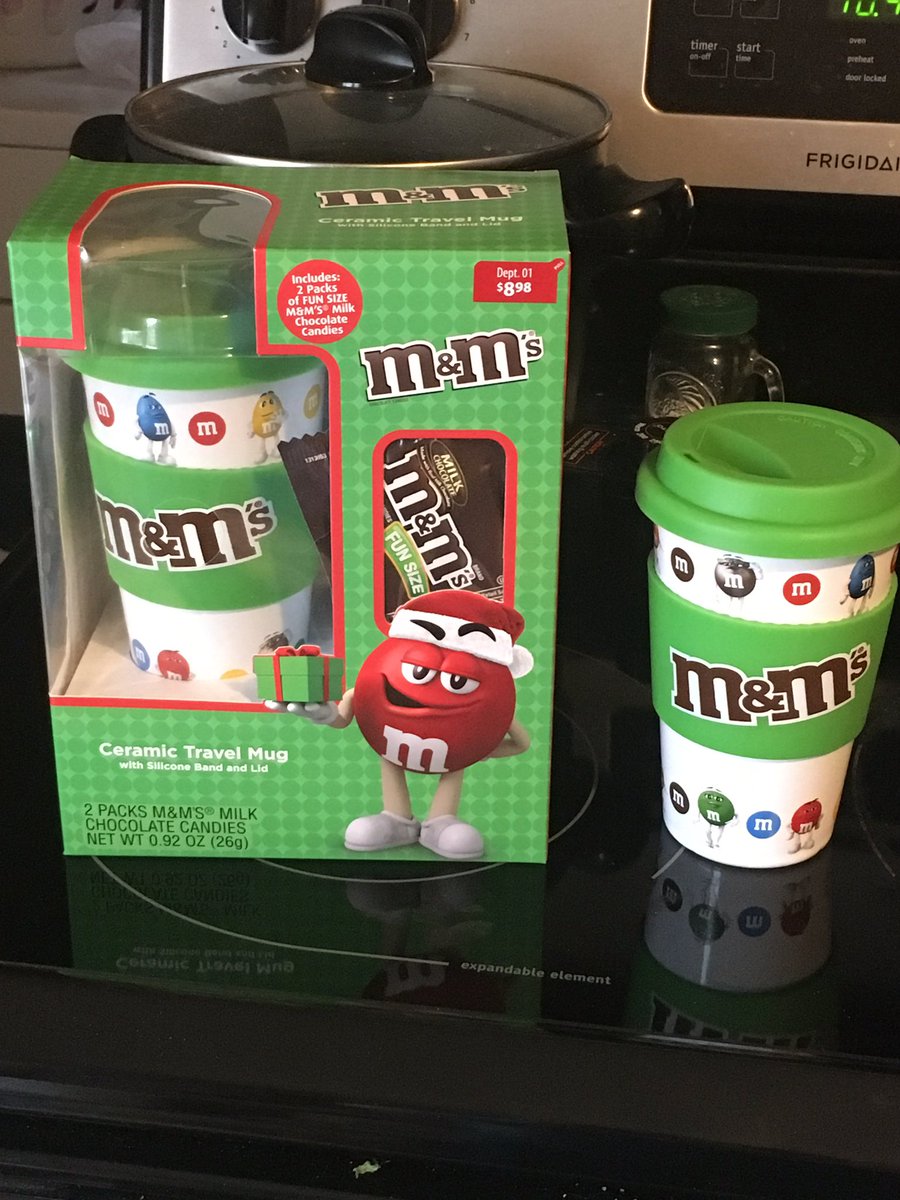 Tambo0217's tweet photo. @KyleBusch I’m sick so my made a run to Walmart. He came home with 2 m&m’s Ceramics Travel Mugs. Best surprise ever when your sick. #GoRowdy18 #18in2019 #GoKBM #GoJGR https://t.co/2L0USrvHtz