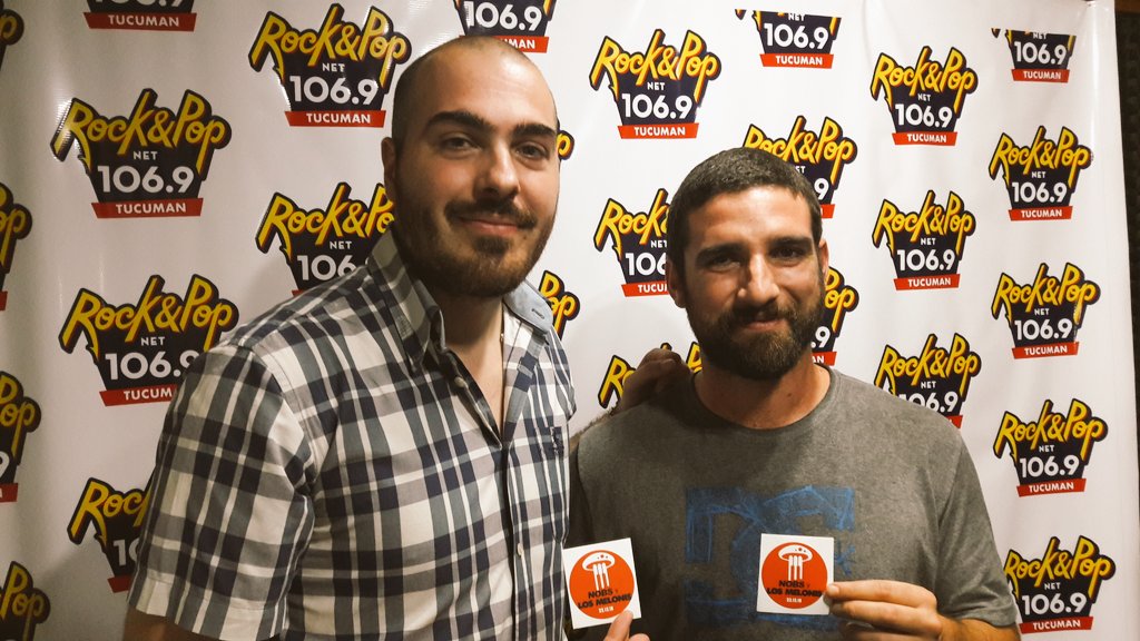 Estuvieron Patricio (#Nobs) y Facundo (<a href="/themelonis/">Los Melonis</a>) promocionando lo que fue un gran cierre de año para ambas bandas
.
#PabellonPsiquiatrico <a href="/RockAndPopTuc/">Rock And Pop Tucumán</a> #RockAndPopTucuman