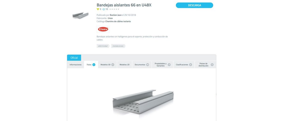 #Pressemitteilung – #Unex, ein Spezialist für isolierende Kabelleitsysteme, veröffentlicht seine #BIM-Objekte mit seinem Sortiment an Kabeltrassen auf BIM&amp;CO ➡️ buff.ly/2SXK5Ck | #MEP #Revit #LOD #Construction  #BIMLibrary