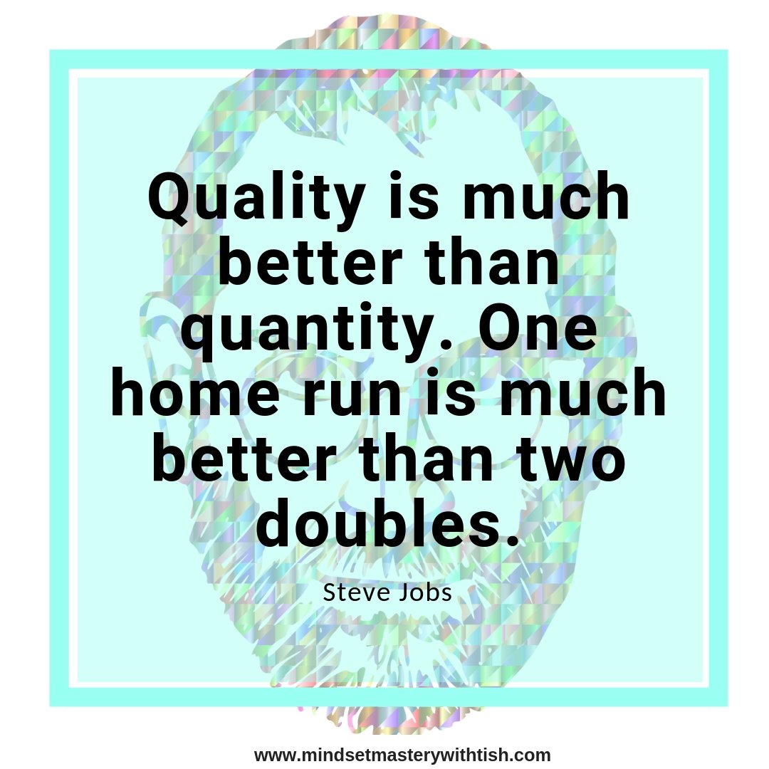 Tish_Ambrose's tweet photo. More doesn't necessarily mean better.  Make sure you don't compromise the quality of your output by trying to do more than you can.  Don't spread yourself too thin. #bebetter #qualitynotquantity #ChooseRightThinking #LeticiaAmbrose https://t.co/V8tlEfoPuT