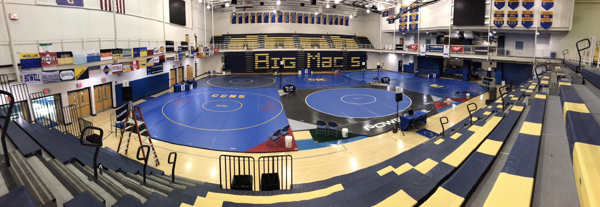 bigmacwrestling's tweet photo. Powerade weekend begins today for the Big Macs! Jr. Varsity at 1pm.  Varsity Friday at 8:15am.  #poweradewrestling #pawrestling #canonmcmillanwrestling #wrestling. https://t.co/QHpVRO6JEf