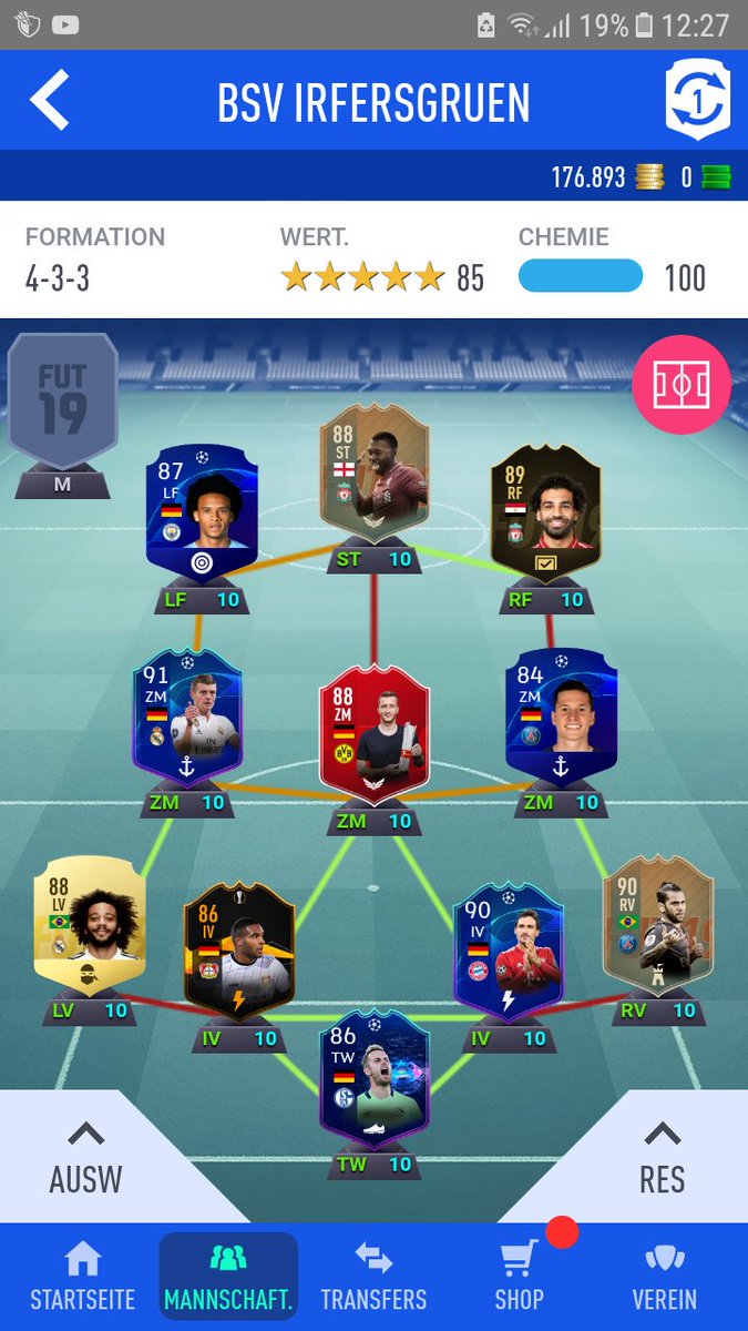 Pascal35215054's tweet photo. #SheeshTeam 
Ich habe Pogba als roten inform bekommen und möchte ihn gerne einbauen. Hoffe ihr könnt mir helfen. Sane ist untrade. DANKE😁 https://t.co/iGWjRuMyfG