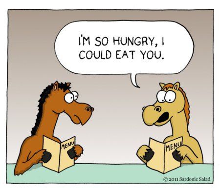 TELC_UK's tweet photo. #idiom "Eat like a horse". Meaning: to always eat a lot of food. Example: "She's so thin, yet she eats like a horse." https://t.co/dudVMtX4du