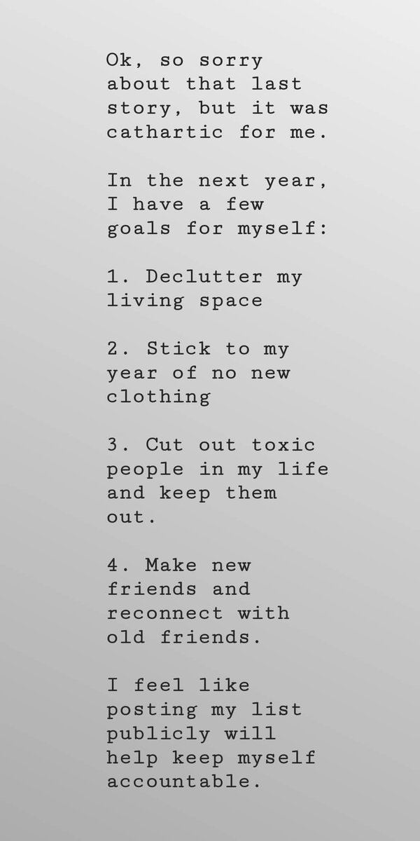 valbxchill's tweet photo. So I posted a bye bitch 👋👋 story yesterday on insta. I followed up with this #resolution #goals #2019 #letitgo https://t.co/hMi5jwcLvi