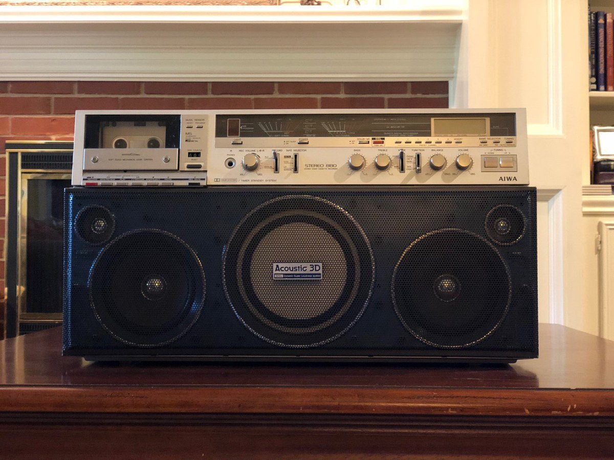 SpeakerWorkscom's tweet photo. Aiwa CS-880 Boombox Speaker Repair  https://t.co/WM5layObwr
#boombox #boomboxrepair #speakerrepair #refoam #speakerrefoam #aiwa #dsl #fm #presets #passiveradiator #needlemeters #digitaltuner #dualantenna #musicsearch #softtouchcontrols https://t.co/BCny8j0PGb