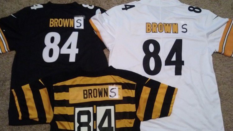 steelers brown jersey youth