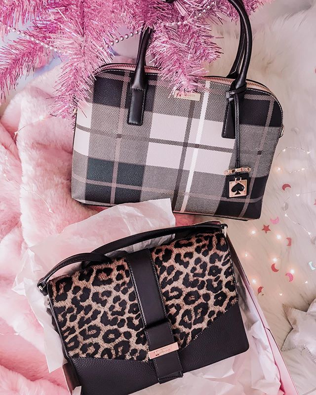 victoriasuzanne's tweet photo. Guess I got exonerated from Santa’s naughty list after all😉 I’m ready for 2019 in my signature Kate Spades! Which is your fave: tartan or leopard?👜🐆
.
.
.
.
.
#katespadenewyork #pinkaesthetic #leopardprint #leopardpurse #katespadebag #flatlaystyle #f… https://t.co/x2ZW5zlw5X https://t.co/7y0roZVXMt