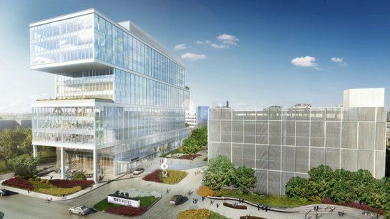 Pennoni's tweet photo. #PennoniProject in @PHLBizJournal! Our Warrington, PA Office Director and Project Manager Craig Bryson had this to say, “We are proud to be a part of yet another state-of-the-art facility being constructed by @BrandywineRLTY.”  https://t.co/ZADEUflm1c https://t.co/gVtNeNFaEp