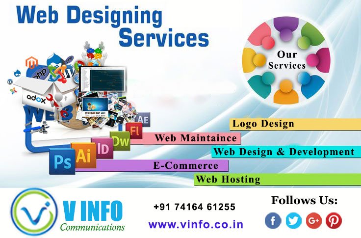 vinfocomm's tweet photo. Web Designing Services : Logo Designing, Web Maintenance, E-Commerce, Web Hosting and Web Design &amp; Development.
For More Information Please Contact: 7416461255
https://t.co/mDqfDhwPav   
Email Id: info@vinfo.co.in
#WebDesign #LogoDesign #Ecommerce #WebDevelopment #BulkSMS #VInfo https://t.co/084fFvZTuu