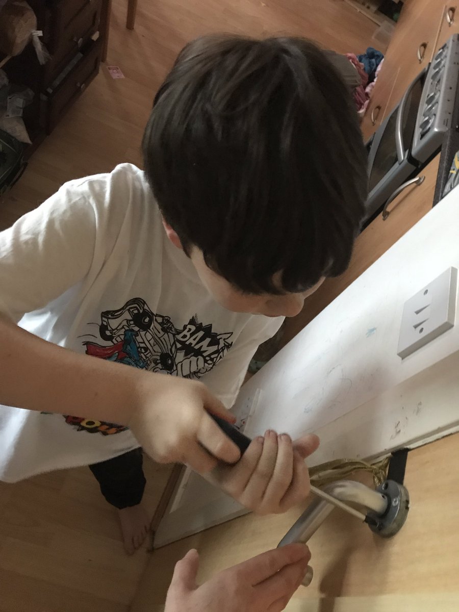 carlyroythorne's tweet photo. He got a tool set for Christmas and is now off round the house fixing things. Best present ever! #christmas #noipad #handson #handyson https://t.co/ISe6z4TOeq