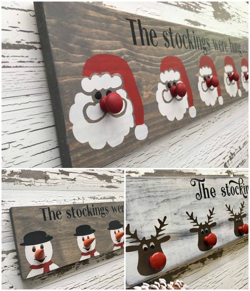 lifehacksdecor's tweet photo. Christmas Stocking Hangers 😍 So cute! https://t.co/xpN5GCMAZA
