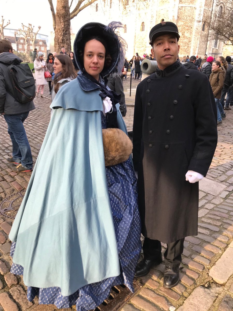Superintendent Brandford &amp; Mrs Brandford joining the celebrations for Victorian Christmas in 1858. Dartmouth #pastpleasures1 #hrp