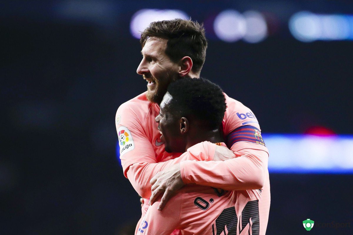 ActuFoot_'s tweet photo. Lionel Messi sur Ousmane Dembélé :
« C'est un phénomène. Il a un talent unique. Il a toutes les armes en main pour devenir ce qu'il veut, et c'est sûrement l'un des meilleurs au monde. » https://t.co/pD6kPEzfUk