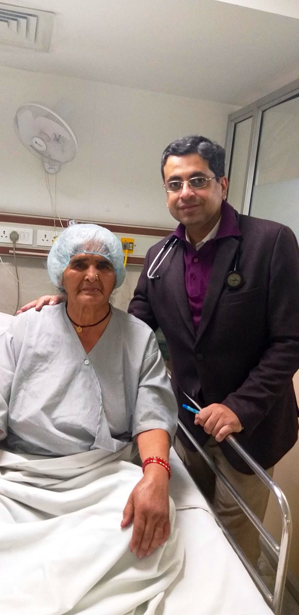 seematomar_'s tweet photo. My Mother @shooterdadi underwent coronary angioplasty for severe blockage in her coronary arteries at Kailash hospital, @KailashHealth Noida under the care of senior cardiologist, Dr Partha Prateem Choudhury. Now she is recovering well and will be discharged soon https://t.co/jjcqFHa5rO