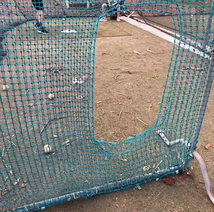 This sign is seen more than not, despite overall minimal use. Swiss cheese L screens that force the use of softball screens. What are you saving Jcp for? Certainly NOT youth sports.  JCP is not going to be an MLB  spring training site.  Let the kids use it!