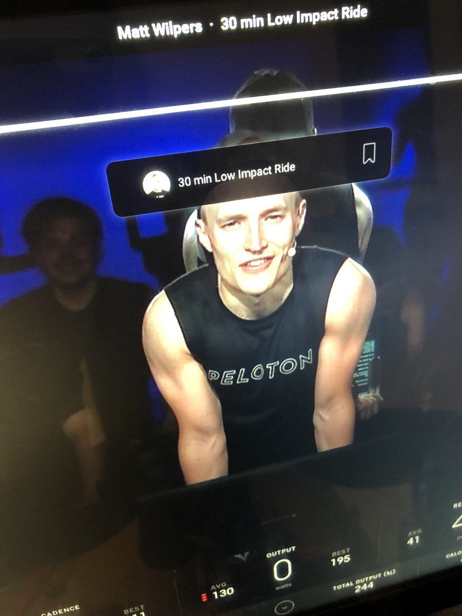 IrishEyes1982's tweet photo. Another day of modified rides to protect the back BUT that didn’t mean I didn’t sweat with @MattWilpers & collect my 500th @onepeloton workout with @RobinNYC!! ❤️ #onepeloton #globalrider https://t.co/cjIzSN2oWT