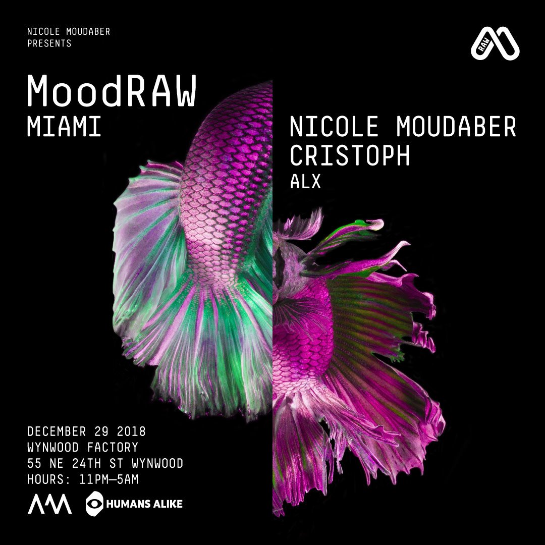MoodRec's tweet photo. #MoodRAW #Miami is just around the corner! Join @nicolemoudaber with @cristophmusic & @alxofc on December 29th at @thewynwoodfactory 🔊
Tickets: https://t.co/hROvdc8VIv https://t.co/zV2bhVZaCX