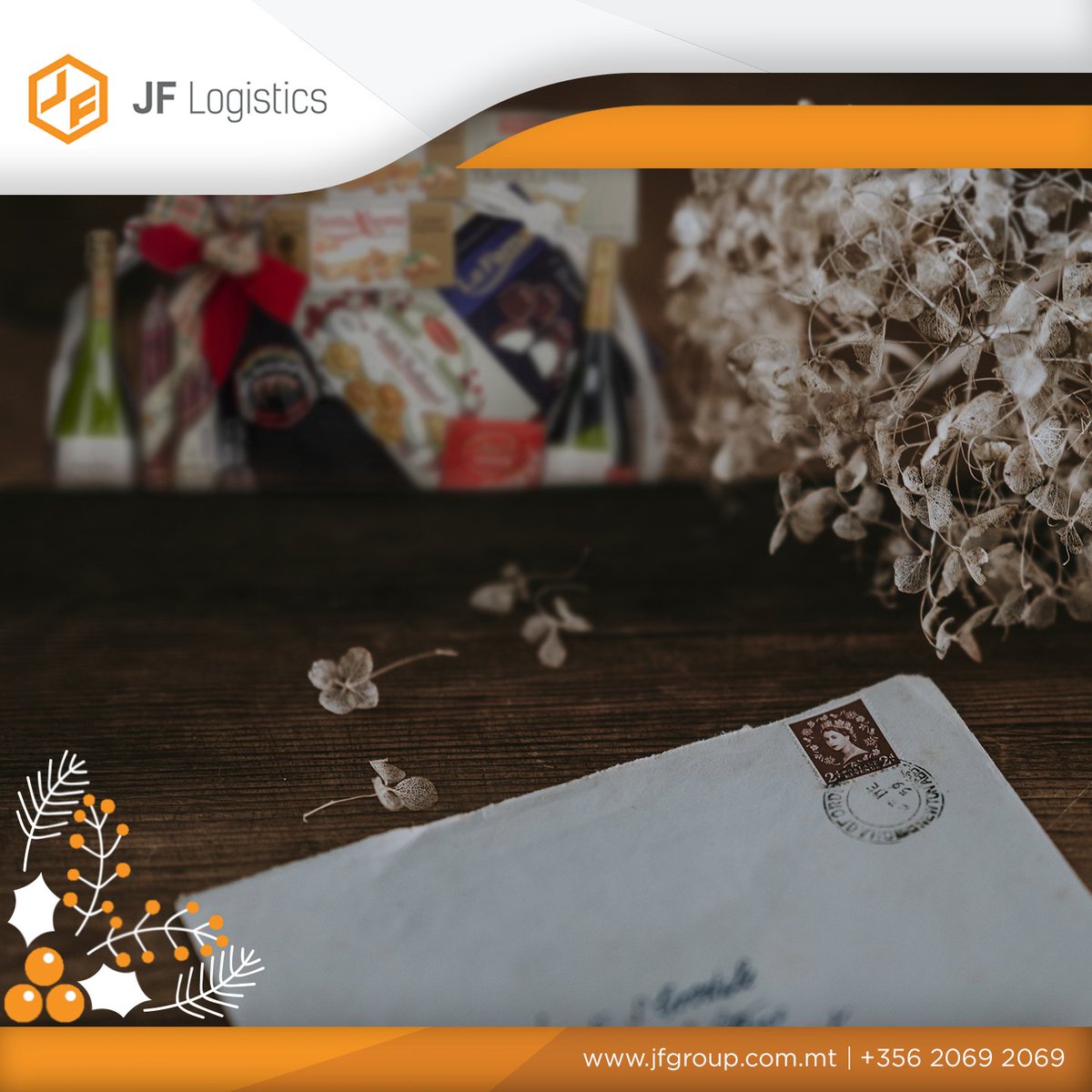 JFGroupMalta's tweet photo. Christmas is nearly upon us 🥳❄ Let #JFLogistics deliver your Hampers this holiday season.🎄 📞 2069 2069 to find out more. https://t.co/2ggzvmJQnH