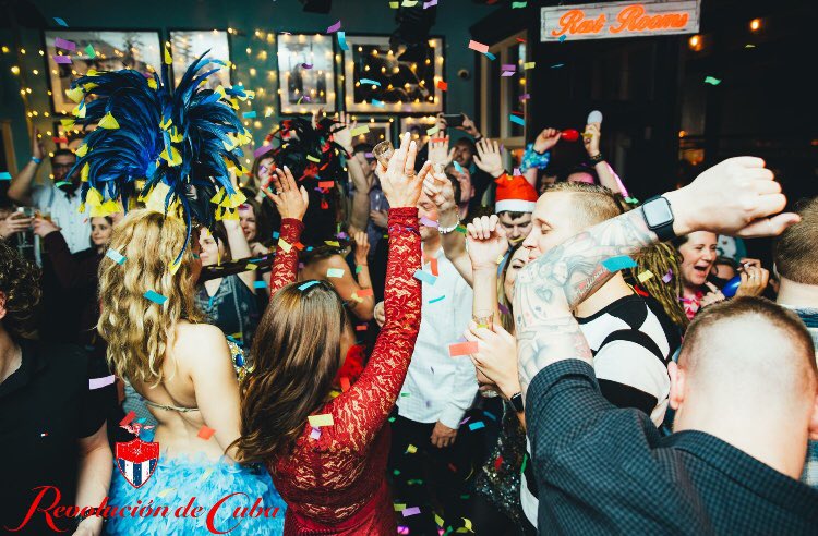 deCubaGlasgow's tweet photo. Still need plans for NYE? We have you covered 💃🏽

Join us this upcoming New Year’s Eve and bring in 2019 in true Cuban party style 🎉

Contact our sales team to avoid disappointment;

T: 0141-404-0410
E: bookings-glasgow@revoluciondecuba.com https://t.co/bjAeknOzxR