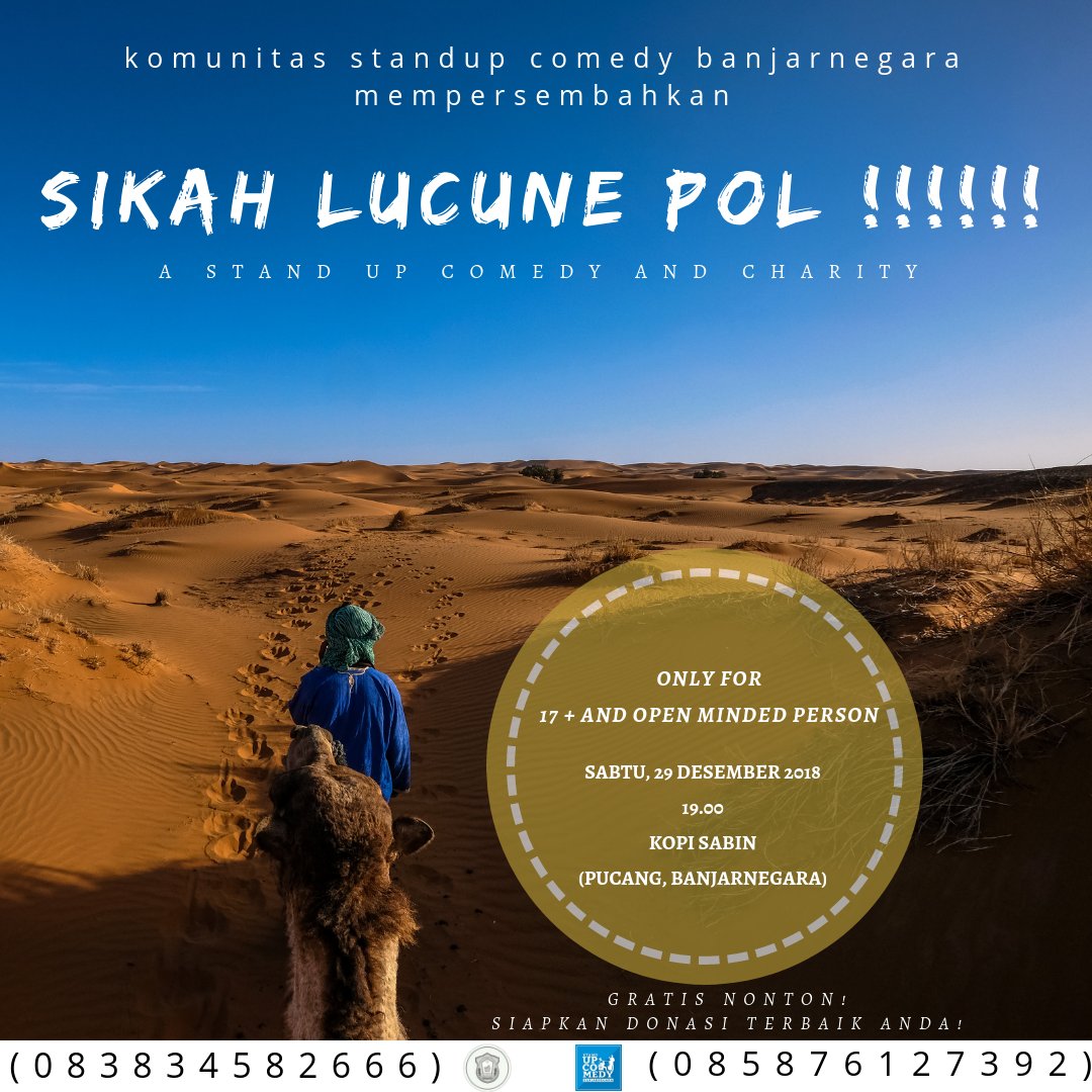 StandupBNR's tweet photo. halo penonton mata najwa!!!
sudah siap menontoni acara akhir taun dari kami?
acara ini kami bekerja sama dengan mahasiswa perantoan @kembarauinyk loh yg akan melakukan baksos nih, silahkan, nonton gratis! jangan lupa bawa donasi yaa! 
info lebih lanjut liat poster dong! https://t.co/in7S4Y4W3N