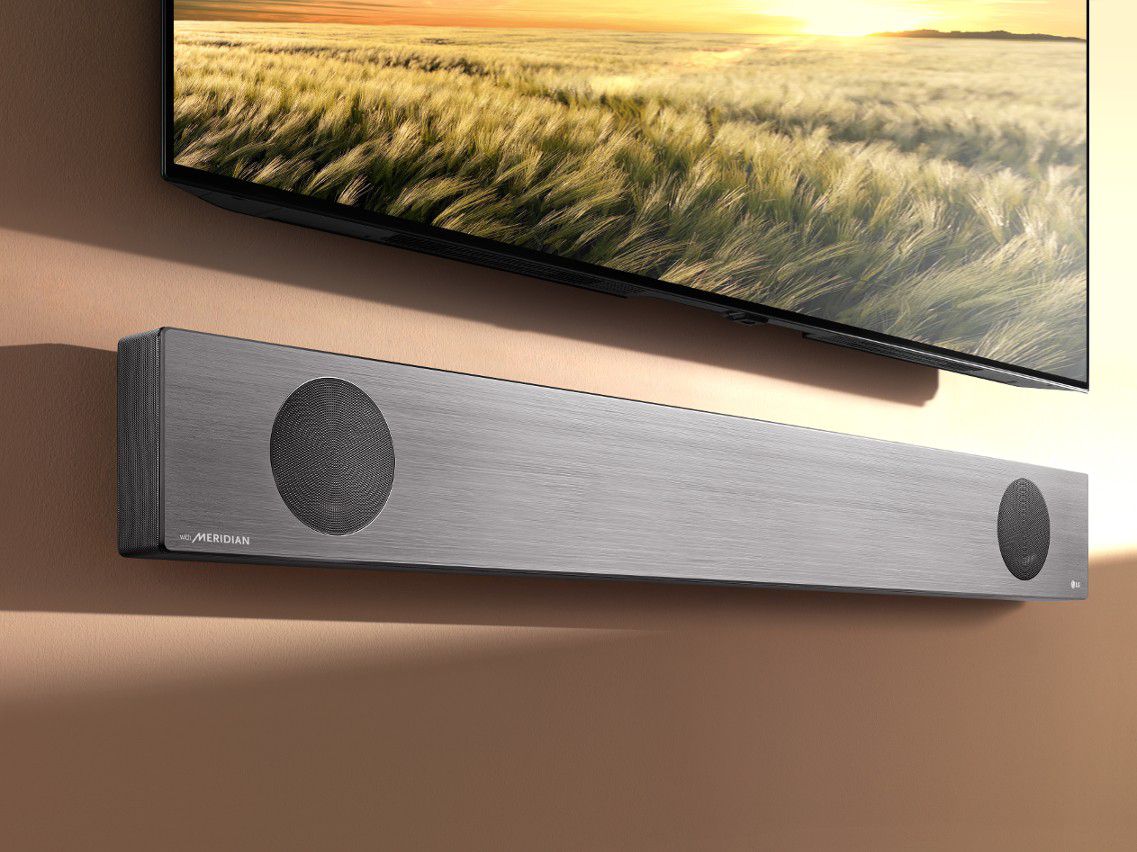 verge's tweet photo. LG’s latest soundbars feature Dolby Atmos and Google Assistant baked in https://t.co/roU5M3nnzb https://t.co/jQl8GnsRer