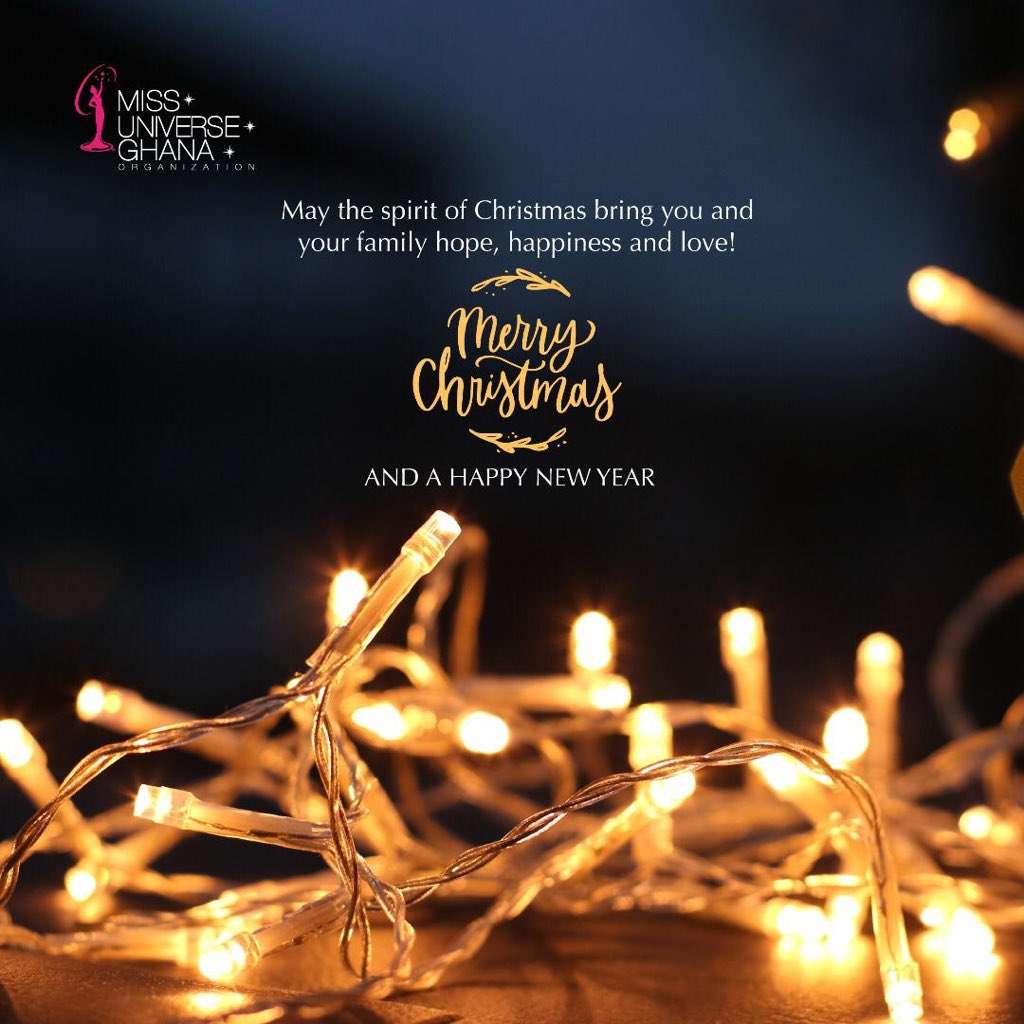 MissUniverseGh_'s tweet photo. #MUG18 | We are wishing you the merriest Christmas ever. May you have a wondrous holiday season. 🎄🎁🎅🏾 https://t.co/gxlebzpDJh