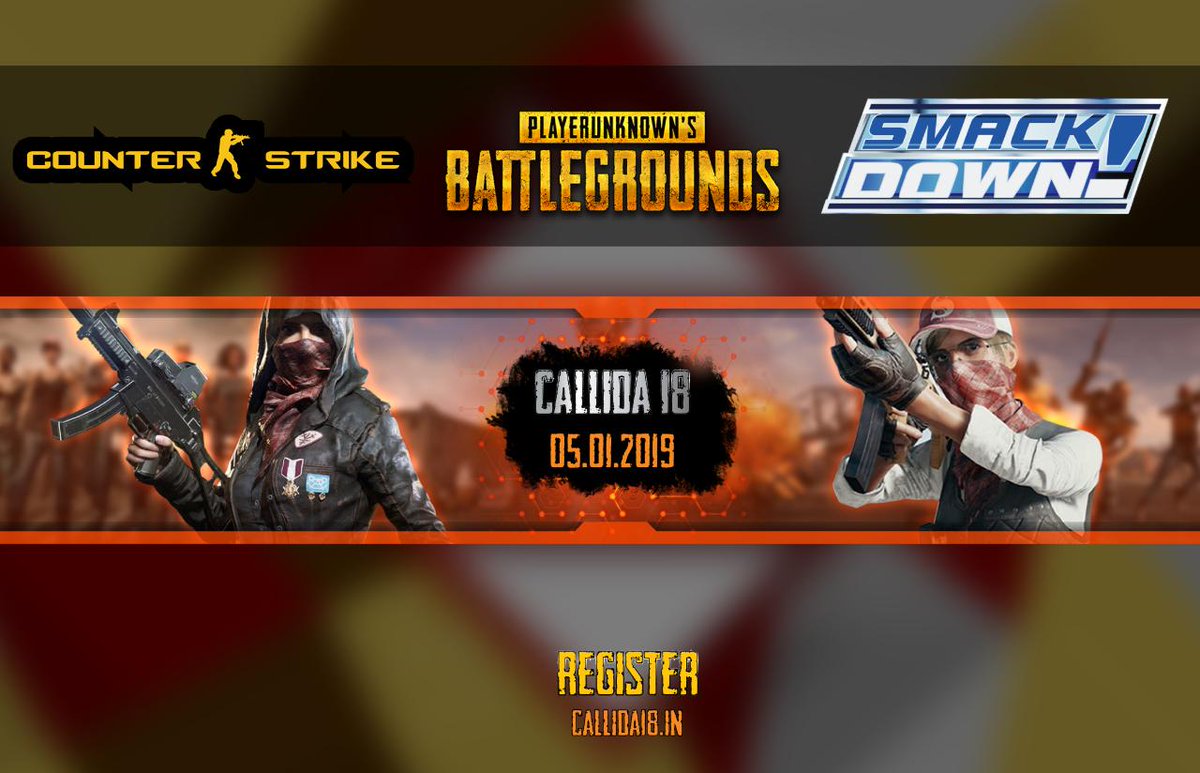 callida2k18's tweet photo. CALLIDA'18 - INVICTUS Event. 
Gaming event-Get ready guys🔫!
Register at https://t.co/oSP5D89uZs
#callida #callida19 #callida18 #callida2k18 #mnmjec #chennai #symposium  #gaming #event #register #gamer #instagamer #f4f #l4l #game #pubg #smackdownlive #counterstrike #playstation https://t.co/Tnu6ienzjN