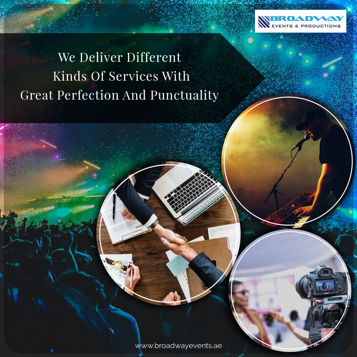 EventsBroadway's tweet photo. Planning and organizing events can be a very time consuming and complicated. Broadway Events integrated event-management solutions help our client manage large events with ease and precision.

Connect with us at +971 2 553 0505
https://t.co/MqiPyCwFBw

#Events  #BroadwayEvents https://t.co/ELVnDnlZwx