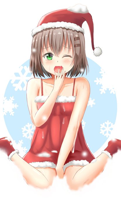 Merry Christmas!(圣诞快乐!) #练习 #圣诞节 #クリスマス #ヤマノススメ #向山进发 #雪村葵 https://t.co/hi7fxBu0Yo 