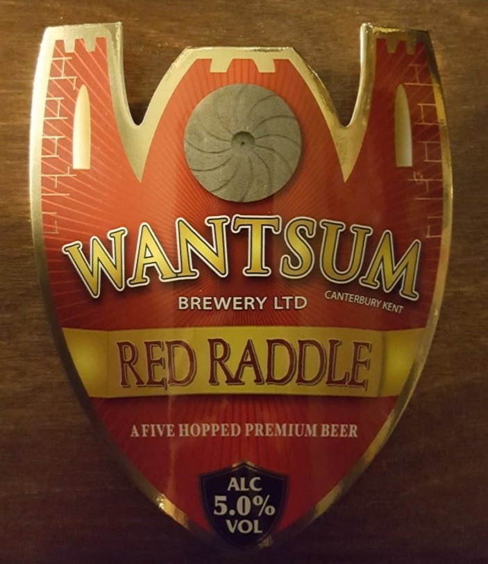 #wantsumbrewery Red Raddle - a five hopped premium beer 5.0%
We are open today from 5pm

#Margate #Broadstairs #Ramsgate #Whitstable #hernebay #Thanet #micropub #realale