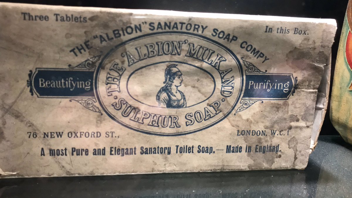 charliemuss's tweet photo. Ah Iโve found a museum that shows what life will be like in a Brexit Britain #takingbackpower A Britain powered on Borax and sanatory milk and sulphur soap ๐งผ https://t.co/GhmbCe7YI6