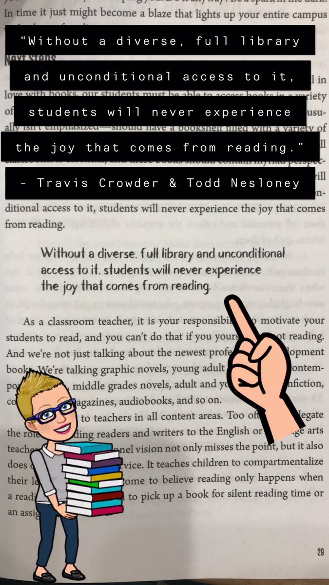 JenniClarkReads's tweet photo. As a first year librarian, this has been my biggest push! I want every student to be able to find a book that they can relate to or see themselves in the pages! This is SO important! #BookSnaps #SparksInTheDark @TaraMartinEDU @teachermantrav @TechNinjaTodd #SGESDoves https://t.co/cosJTFmdY2