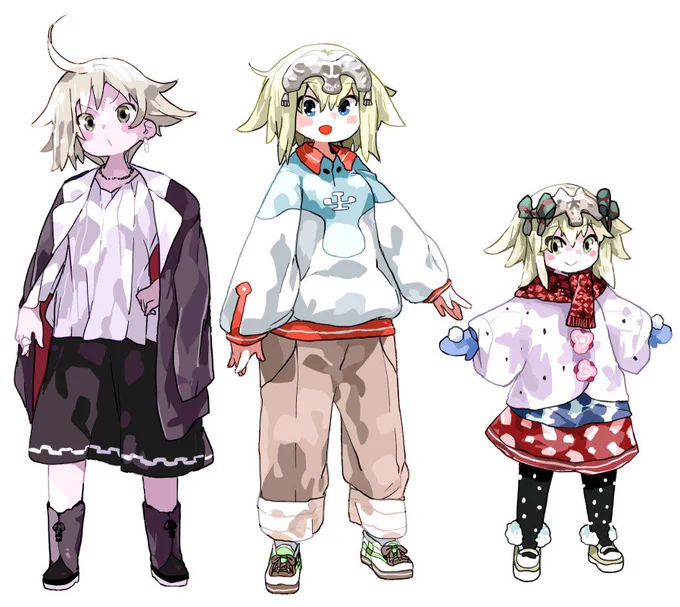 お洒落ジャンヌ姉妹。さんの「Fate/MIRAGE1月号」レディースの方にこの衣装のジャンヌを他で数カット描かせてもらってます。 場所は2日目西あ-21b。興味おありならぜひ! 