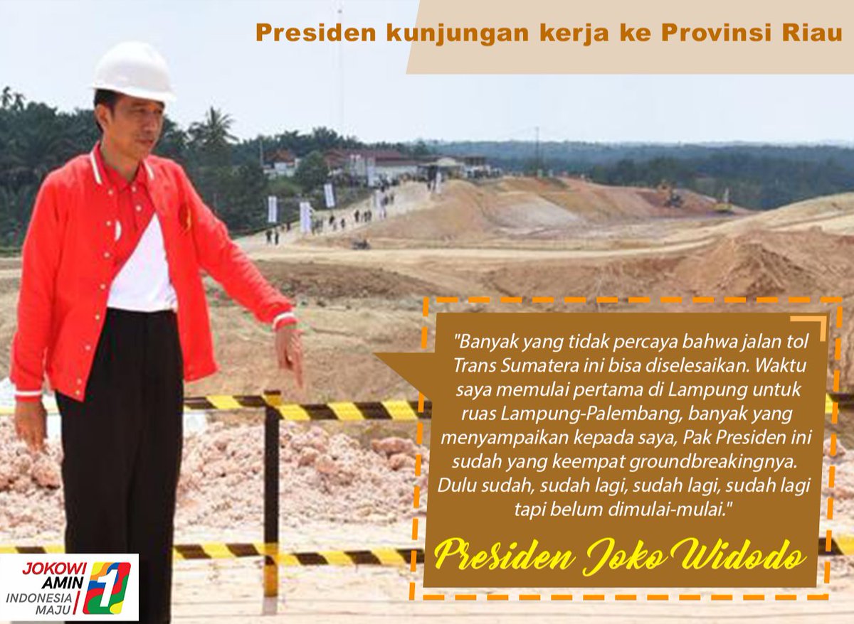 WarlordSwag's tweet photo. Presiden @jokowi ingin selesaikan jalan tol Trans Sumatera bagi masyarakat Sumatera.
#JokowiMembangunIndonesia 
#JokowiOrangBaik 
#JokowiBekerja
#Jokowi2Periode 
#JokowiMembangunDesa 
#SalamSatuJempol https://t.co/iqnoAABb8W