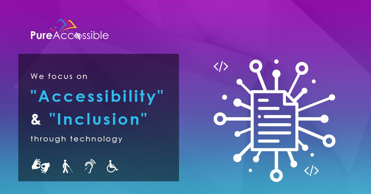 PureAccessible's tweet photo. We help organizations balance document #accessibility with the use of assistive technologies. 

Learn More: https://t.co/fApOjM6Hl4

#Section508 #PDFAccessibility #disabilities #DigitalInclusion https://t.co/2NChkypBKl