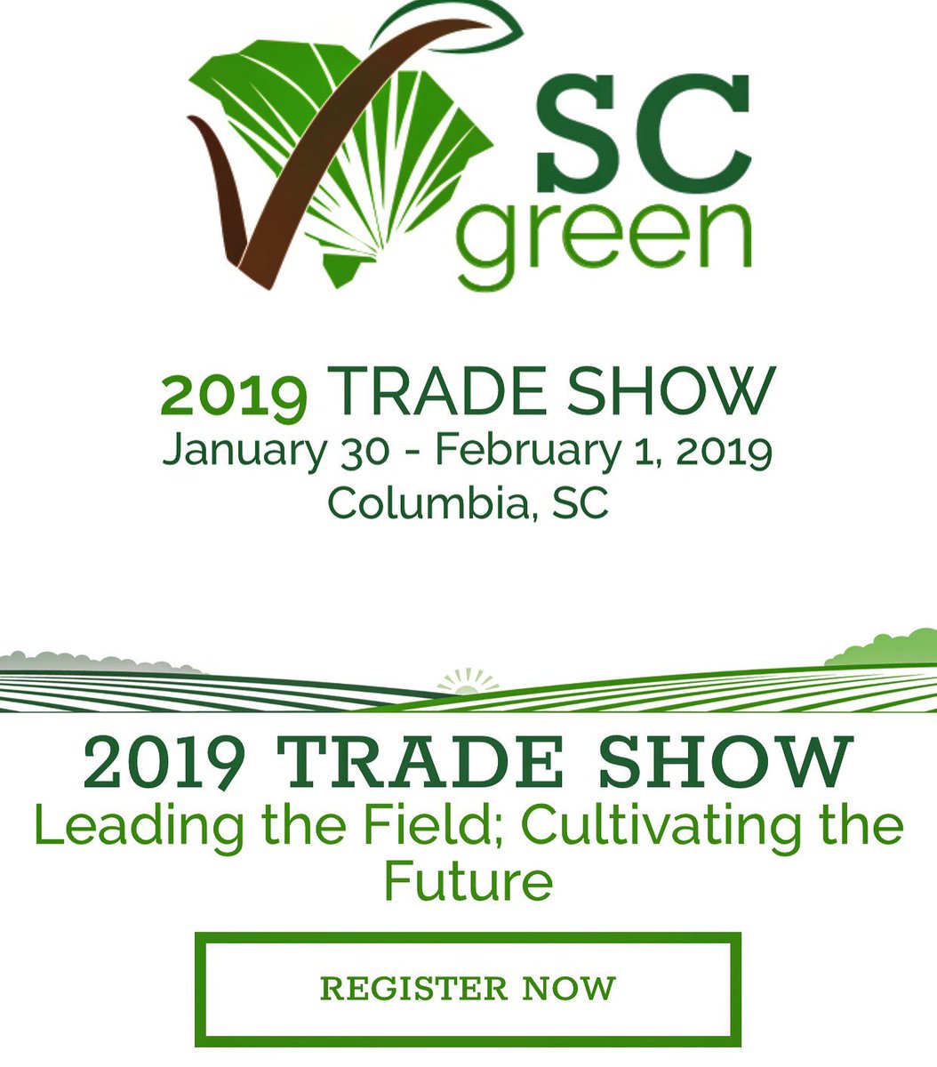SCgreenindustry's tweet photo. Itโs TIME! Register for our #SCGIA Trade Show! We have new exhibitors, fresh ideas, and amazing speakers! If you want to stay up-to-date on how #SCGreen is leading the industry in South Carolina, you wonโt want to miss this event!
Register Here โ> https://t.co/0rwRErcz0N ๐๐ป๐ฑ๐ https://t.co/AmYVcs3KeZ