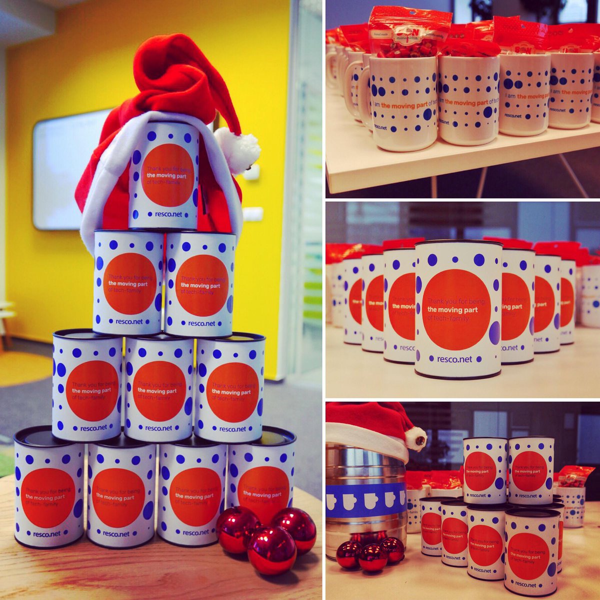 Resco_net's tweet photo. What did you find under your Christmas tree? 🎄🎁 Our Resco team got these lovely customized gifts to keep everyone in a good mood and warm during the winter season 🍻🧦⛄️❄️😍 #resconet #gifts #thankful #winter #season #resco #christmas #mobility #app #cloud #surprise #crm #tech https://t.co/aPxsmfEDgf