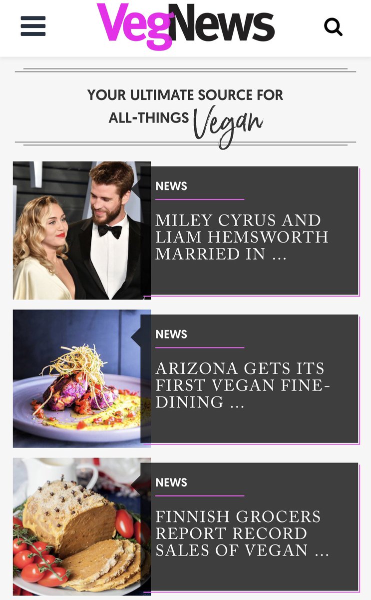 Mitä yhteistä on Miley Cyruksella ja Vönerillä? Vönerin jouluvartaat ylitti <a href="/VegNews/">VegNews</a> in uutiskynnyksen jenkeissä! 🙌🏼🙌🏼🙌🏼